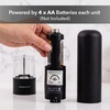 image:imageOVENTE Electric Salt amp Pepper Set Battery Operated Silver SPD112SBlackWhite