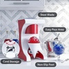 image:imageOVENTE Electric Shaved Ice Machine 2 Shaving Settings 45W White ICR2037WRed