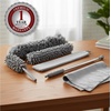 image:imageOVENTE Microfiber Duster Cleaning Set Extendable Handle Grey CTD1526GY