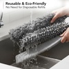 image:imageOVENTE Microfiber Duster Cleaning Set Extendable Handle Grey CTD1526GY