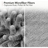 image:imageOVENTE Microfiber Duster Cleaning Set Extendable Handle Grey CTD1526GY