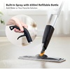 image:imageOVENTE Microfiber Spray Mop with 650ml Refillable Bottle Black CTM121BGD
