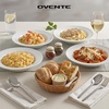 image:imageOVENTE Porcelain Pasta Bowls Set of 4 Ideal for Salad Soup White BPS4W