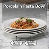image:imageOVENTE Porcelain Pasta Bowls Set of 4 Ideal for Salad Soup White BPS4W