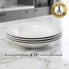 image:imageOVENTE Porcelain Pasta Bowls Set of 4 Ideal for Salad Soup White BPS4W