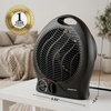 image:imageOVENTE Portable Electric Heater with Thermostat Control Black HE24B