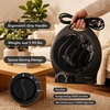 image:imageOVENTE Portable Electric Heater with Thermostat Control Black HE24B