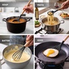 image:imageOVENTE Silicone Cooking Utensils Set 17pcs Heat Resistant Grey SPS17GBlack
