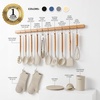 image:imageOVENTE Silicone Cooking Utensils Set 17pcs Heat Resistant Grey SPS17GCream