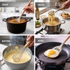 image:imageOVENTE Silicone Cooking Utensils Set 17pcs Heat Resistant Grey SPS17GCream