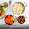 image:imageOVENTE Stainless Steel Mixing Bowl Set of 3 with Lids Silver BM46333S5  3  15 Quarts