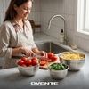 image:imageOVENTE Stainless Steel Mixing Bowl Set of 3 with Lids Silver BM46333S5  35  and 15 Quarts