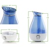 image:imageOvente Humidifier Ultrasonic Quiet Air Cool Pure Mist with 25 Liter Easy Fill amp Clean Water Tank Adjustable Moisture Level Compact Night Blue Light Portable for office Bedroom Nursery Blue HMD625BL
