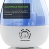 image:imageOvente Humidifier Ultrasonic Quiet Air Cool Pure Mist with 25 Liter Easy Fill amp Clean Water Tank Adjustable Moisture Level Compact Night Blue Light Portable for office Bedroom Nursery Blue HMD625BL