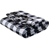 image:imageOVENTE 12V Electric Travel Blanket for Car SUV or RV Black Plaid BL4602BW