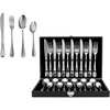 image:imageOVENTE 24Piece Silverware Set Service for 6 Silver FL20241CH