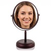 image:imageOVENTE 8 Tabletop Magnifying Makeup Mirror Polished Chrome MNLMT80CH1X7XAntique Bronze