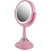 image:imageOVENTE 8 Tabletop Magnifying Makeup Mirror Polished Chrome MNLMT80CH1X7XBaby Pink