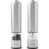 image:imageOVENTE Electric Salt amp Pepper Set Battery Operated Silver SPD112SSilver  SPD112S