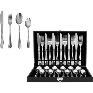 image:imageOVENTE 24Piece Silverware Set Service for 6 Silver FL20241CH