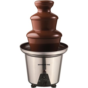 image:imageOVENTE 3 Tier Chocolate Fondue Fountain Machine 6 x 6 x 94 Red CFS73RCFS53S