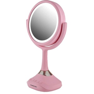 image:imageOVENTE 8 Tabletop Magnifying Makeup Mirror Polished Chrome MNLMT80CH1X7XBaby Pink