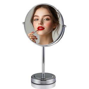 image:imageOVENTE 8 Tabletop Magnifying Makeup Mirror Polished Chrome MNLMT80CH1X7XPolished Chrome