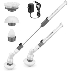 image:imageOVENTE Cordless Electric Spin Scrubber with 3 Brush Heads White CTB123WGY