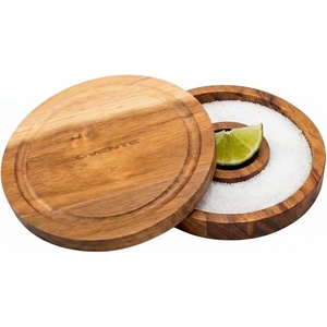 image:imageOVENTE Margarita Salt and Sugar Rimmer with Lid Brown AWCR616B