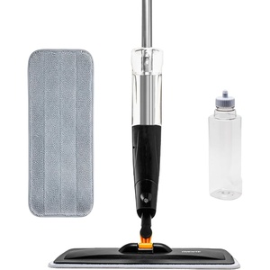 image:imageOVENTE Microfiber Spray Mop with 650ml Refillable Bottle Black CTM121BGD