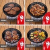 image:imageOVENTE 14Inch Portable Charcoal Grill Dual Venting System Red GQR0400BR