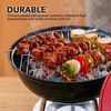 image:imageOVENTE 14Inch Portable Charcoal Grill Dual Venting System Red GQR0400BR