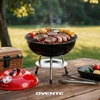 image:imageOVENTE 14Inch Portable Charcoal Grill Dual Venting System Red GQR0400BR