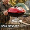 image:imageOVENTE 14Inch Portable Charcoal Grill Dual Venting System Red GQR0400BR