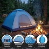 image:imageOVENTE 2 Person Camping Tent with Carrying Bag Blue TCW013BL