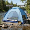 image:imageOVENTE 2 Person Camping Tent with Carrying Bag Blue TCW013BL