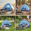 image:imageOVENTE 2 Person Camping Tent with Carrying Bag Blue TCW013BL