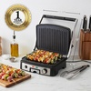 image:imageOVENTE 2Serving Electric Indoor Grill amp Panini Press Black GP222BGP1861BR