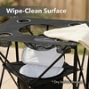 image:imageOVENTE Collapsible Folding Camping Table Insulated Cooler Black POTC0014B