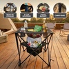 image:imageOVENTE Collapsible Folding Camping Table Insulated Cooler Black POTC0014B
