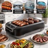 image:imageOVENTE Electric Indoor Grill 15x10 Inch NonStick Plate Copper GD1510NLCOSGR85B  Black