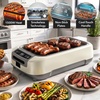image:imageOVENTE Electric Indoor Grill 15x10 Inch NonStick Plate Copper GD1510NLCOSGR85W  White