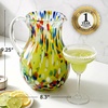 image:imageOVENTE Hand Blown Margarita Glass Pitcher 25 Liter Multicolor MGP84M