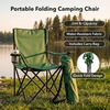 image:imageOVENTE Portable Camping Folding Chair HeavyDuty Steel Frame Green CHR001GChr001g  Green