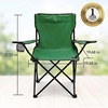image:imageOVENTE Portable Camping Folding Chair HeavyDuty Steel Frame Green CHR001GChr001g  Green