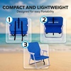 image:imageOVENTE Portable Camping Folding Chair HeavyDuty Steel Frame Green CHR001GChr011bl  Blue