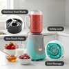 image:imageOVENTE Retro Personal Blender 18 Oz Mason Jar 300W Turquoise BLH1002TTurquoise