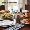 image:imageOVENTE Stainless Steel Gravy Boat with Hinged Lid 14Oz Silver GB4541SSilver