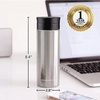 image:imageOVENTE Stainless Steel Insulated Travel Mug with Tea Infuser Silver MSA16SSilver