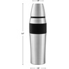 image:imageOvente Stainless Steel Double Walled Vacuum Insulated Mug 26 Ounce BPAFree Leak Free and Spill Proof with Removable Cup Portable Easy Travel and Clean Perfect for Hot or Cold Drinks Silver TSA26S